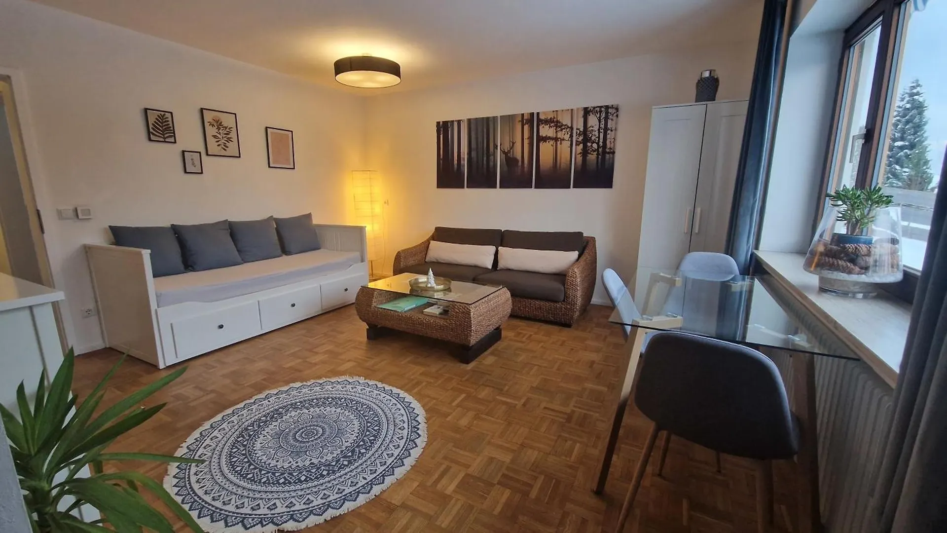 公寓 Ferienwohnung Schlossberg 1 派廷