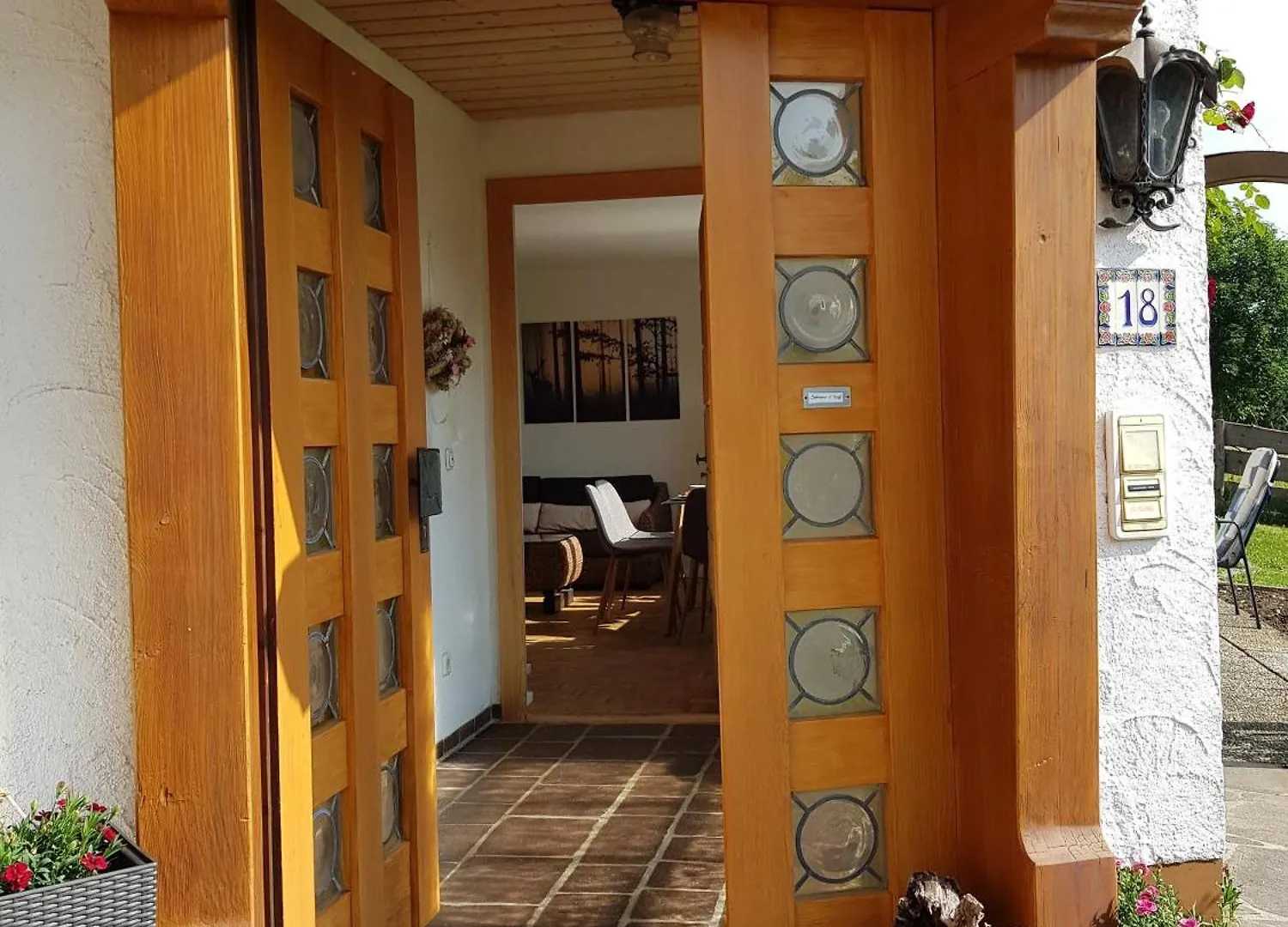 公寓 Ferienwohnung Schlossberg 1 派廷